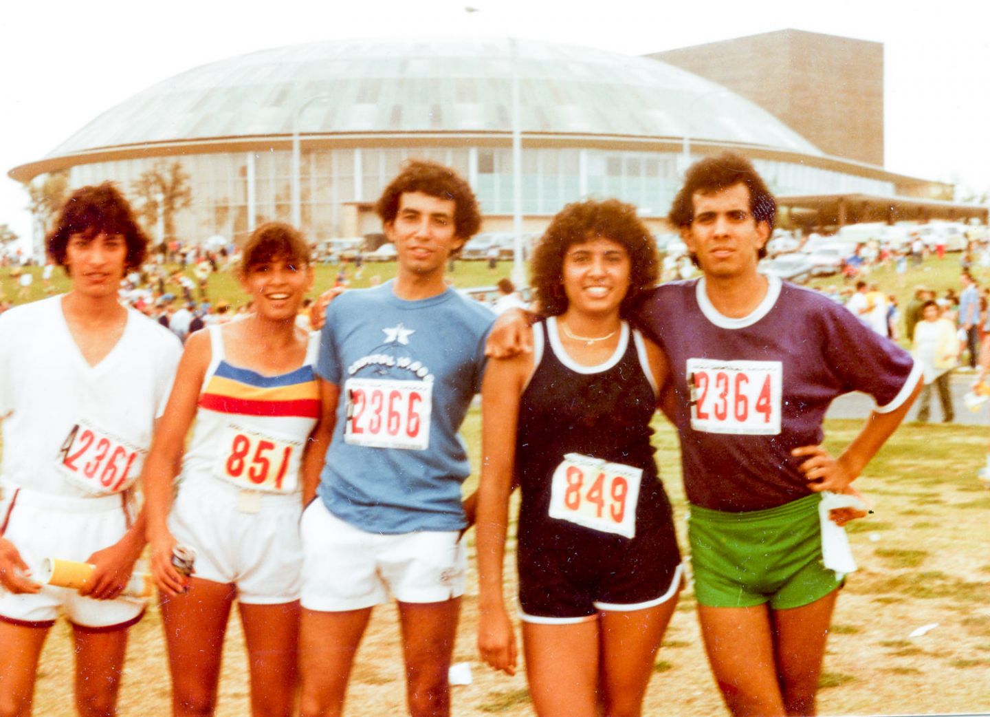 Vintage Photo of Runners