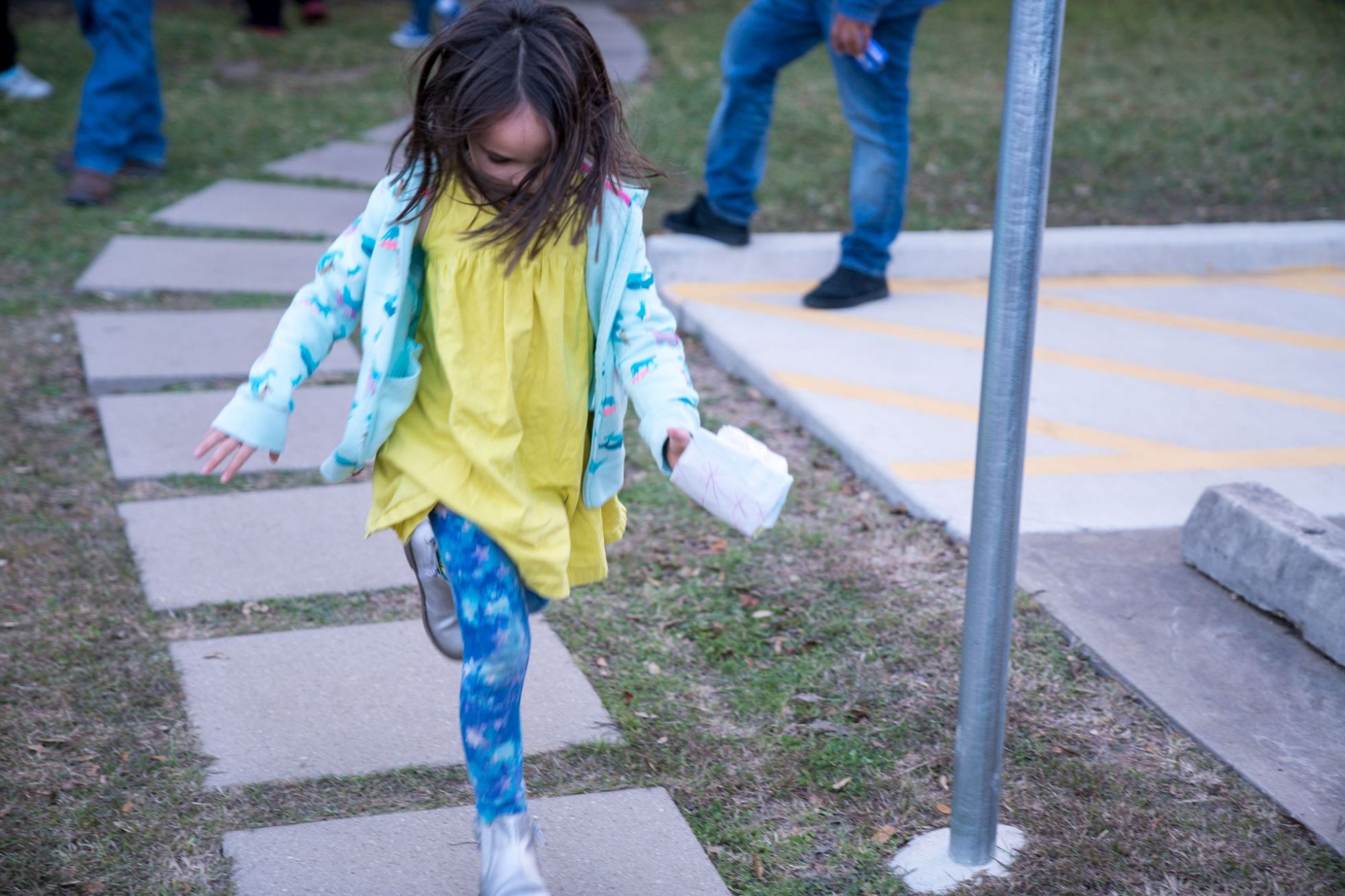 Close up Photo of Little Girl Running